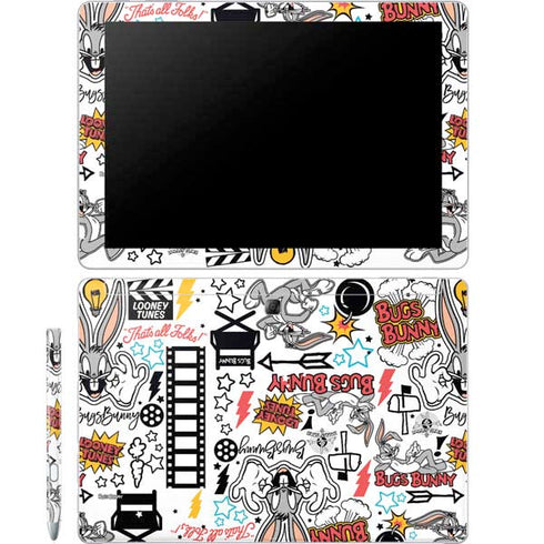 Looney Tunes Bugs Bunny Patches Galaxy Book 12in Skin